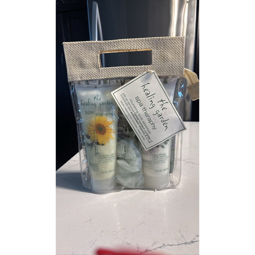The Healing Garden Spa Therapy 2-Piece Shower Cream & Body Butter Set NIB